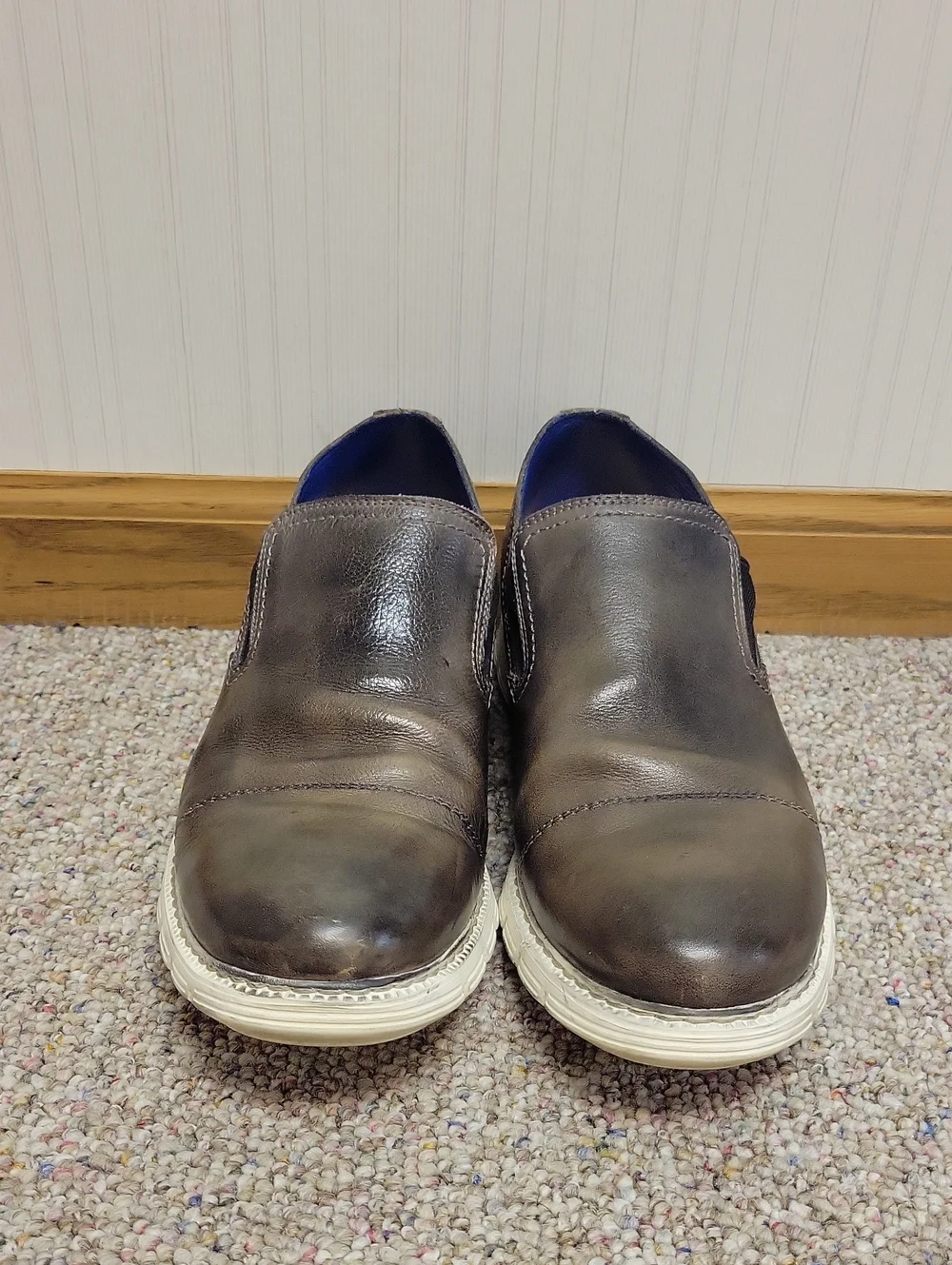 Bed Stu Men's Kastir Slip-On Leather Loafers in Dark Brown Sz 10 Business Office